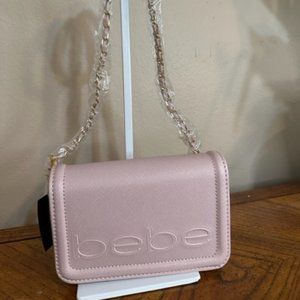 Bebe Lila Flap Crossbody Blush